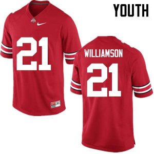 NCAA Ohio State Buckeyes Youth #21 Marcus Williamson Red Nike Football College Jersey ZLL2745BX